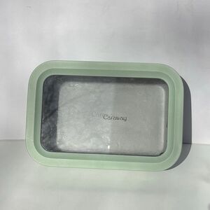 Caraway Home Medium 6.6 Cup Ceramic Coated Glass Food Storage Container Mist